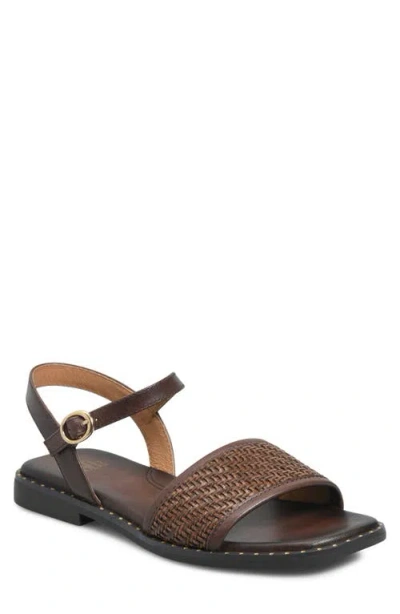 Söfft Elrose Ankle Strap Sandal In Brown