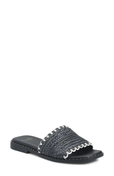 Söfft Elsa Slide Sandal In Black