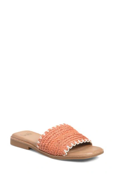Söfft Elsa Slide Sandal In Orange