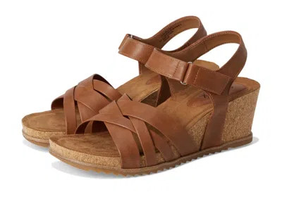 Söfft Eurosoft By Sofft Tate Sandals Women's Brown Leather Wedge Heel Hawk2984