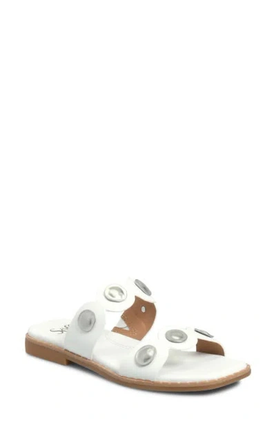 Söfft Ezra Slide Sandal In White