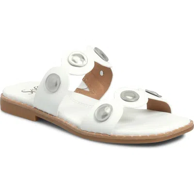 Söfft Ezra Slide Sandal In White