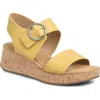 Söfft Faedra Ankle Strap Sandal In Lemon Yellow