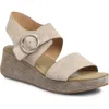 Söfft Faedra Ankle Strap Sandal In Light Grey
