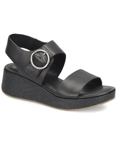 Söfft Faedra Leather Sandal In Black