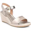 Söfft Inez Wedge Sandal In Light Platino