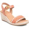 Söfft Inez Wedge Sandal In Papaya