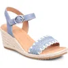 Söfft Inez Wedge Sandal In Zante Blue
