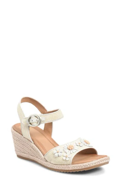 Söfft Isabella Espadrille Wedge Sandal In White