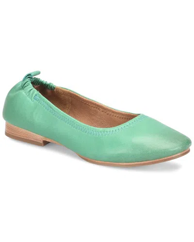 Söfft Kenni Leather Flat In Green