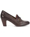 Söfft Leona Leather Dress In Brown