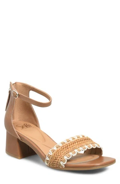 Söfft Lilah Ankle Strap Wedge Sandal In Nude