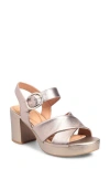 Söfft Lizzie Ankle Strap Platform Sandal In Light Espresso