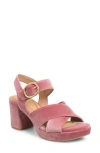 Söfft Lizzie Ankle Strap Platform Sandal In Rose