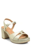 Söfft Lucille Ankle Strap Platform Sandal In Neutral