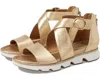 Söfft Mackenna Sf0082003 Sandals Women's Gold Leather Back Zipper Zogg1287 In Gold
