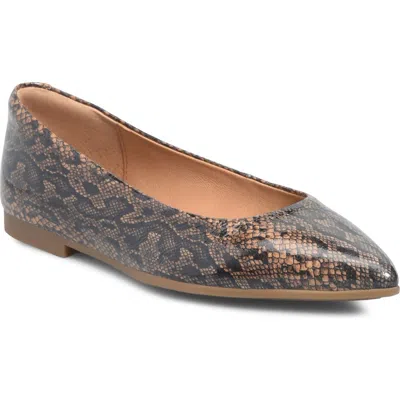 Söfft Madrid Skimmer Flat In Animal Print