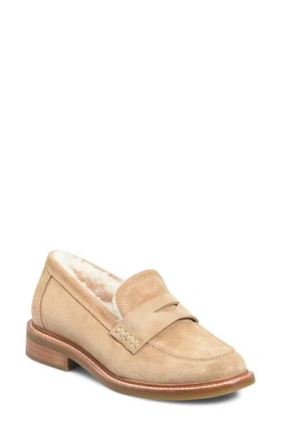 Söfft Mara Ii Genuine Shearling Lined Loafer In Cognac