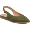 Söfft Marcella Slingback Pointed Toe Pump In Green