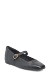 Söfft Palma Square Toe Mary Jane Flat In Black