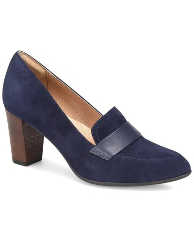 Söfft Parkdale Leather Pump In Sky Navy