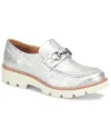 Söfft Prewitt Leather Loafer In Silver