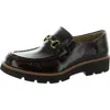 Söfft Prewitt Womens Embellished Patent Leather Loafers In White
