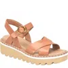 Söfft Ruthie Ankle Strap Platform Wedge Sandal In Multi