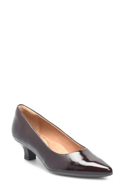 Söfft Sabrina Pointy Toe Kitten Heel Pump In Brown