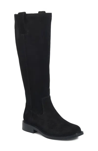 Söfft Samantha Iii Leather Knee High Boot In Black Nubuck