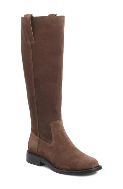 Söfft Samantha Iii Leather Knee High Boot In Brown Nubuck