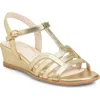 Söfft Scarlet Ankle Strap Wedge Sandal In Gold