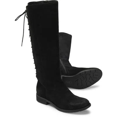 Söfft Sharnell Ii Women 9 Black Suede Leather Waterproof Knee High Boots Khd2437