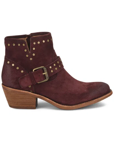 Söfft Sofft Allene Studded Suede Bootie In Burgundy