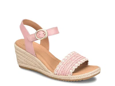 Söfft Sofft Inez Espadrille Wedge Sandal In Pink