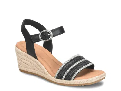 Söfft Sofft Ivy Espadrille Wedge Sandal In Black