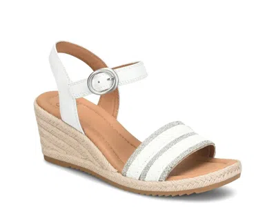 Söfft Sofft Ivy Espadrille Wedge Sandal In White