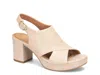 Söfft Liv Slingback Platform Sandal In White
