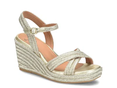 Söfft Sofft Newbury Wedge Sandal In Gold
