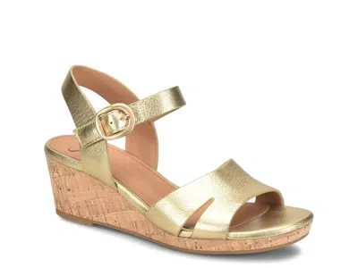 Söfft Sofft Vanessa Wedge Sandal In Gold