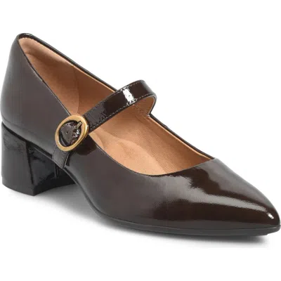 Söfft Stacy Pointed Toe Mary Jane Pump In Brown