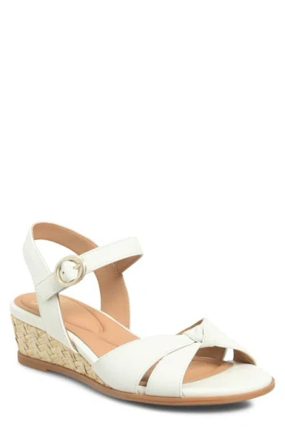 Söfft Summer Slingback Platform Wedge Sandal In Blue