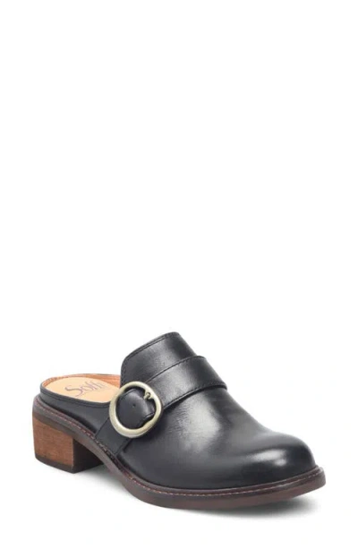 Söfft Tiffany Buckle Clog In Black