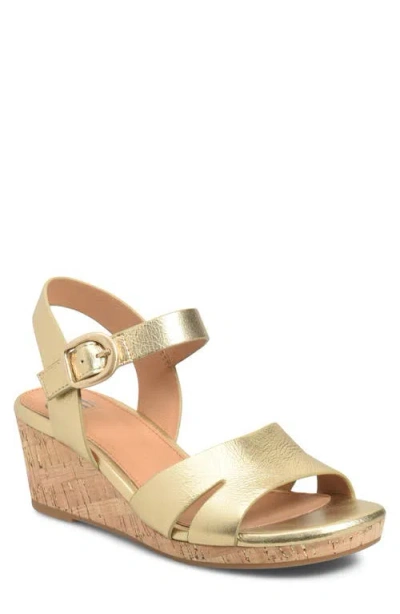 Söfft Vanessa Ankle Strap Platform Wedge Sandal In Multi