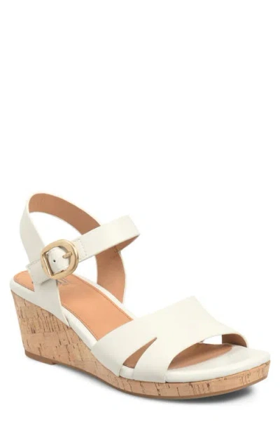 Söfft Vanessa Ankle Strap Platform Wedge Sandal In Neutral