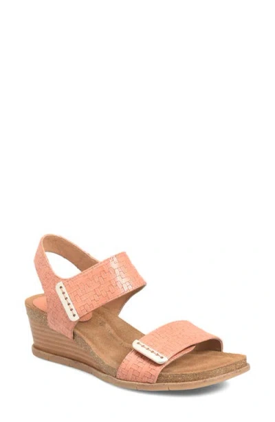 Söfft Verdi Ii Slingback Wedge Sandal In Orange