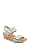 Söfft Verdi Ii Slingback Wedge Sandal In Blue
