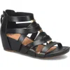Söfft Vivi Platform Wedge Sandal In Black
