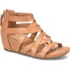 Söfft Vivi Platform Wedge Sandal In Luggage