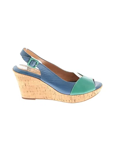 Pre-owned Söfft Wedges In Blue